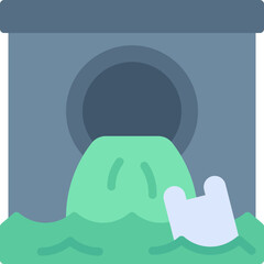 Obraz premium Water pollution icon