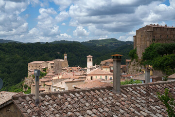 Sorano, historic town in Grosseto province, Tuscany