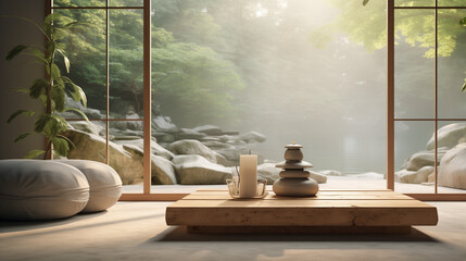 Zen Oasis Tranquil Meditation Space