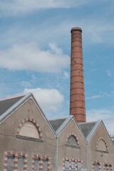 Fototapeta premium Old factory on the harbor of Saint-Nazaire, Loire Atlantique, France