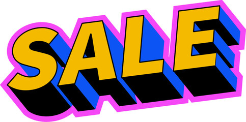 Sale Retro Bright Special Price Shopping Sales Tag Sticker Banner