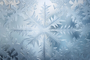 Snowflakes background ai generated art.