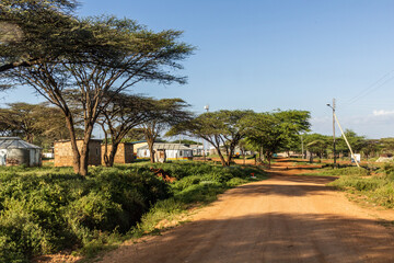Fototapeta na wymiar View of Baragoi village, Kenya