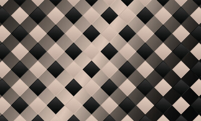 Seamless  square, box pattern. Black ceramic tile background. Abstract square mosaic background. Vector illustration