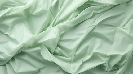  a close up of a bed sheet with a green color.  generative ai