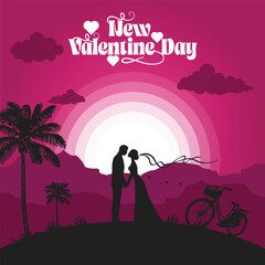 Vector happy valentines day vector design.
