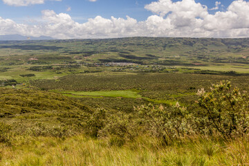 Fototapeta na wymiar View from the Longonot volcano, Kenya