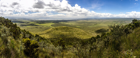 One of parasitic craters of Longonot volcano, Kenya