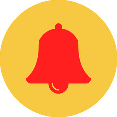 Christmas handbell cartoon vector icon
