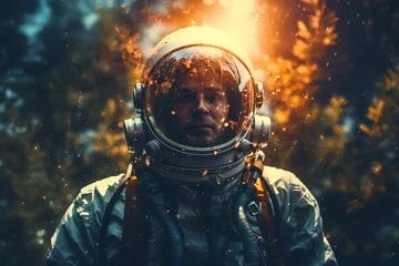 Fototapeten Astronaut floating in space, astronaut, deep space, astronauts space walk © MrJeans