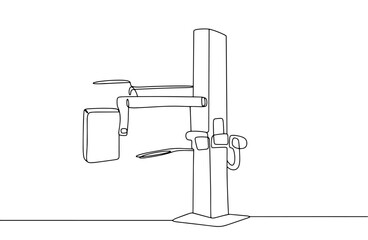 Fluorograph. One line