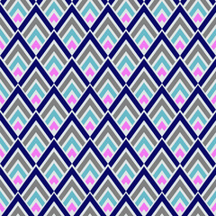 Oriental geometric pattern for clothing, fabric, background, wallpaper, wrap, batik, pixelated pattern, embroidery style. vector illustration