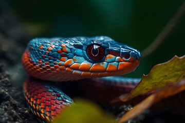 snake in the garden. 