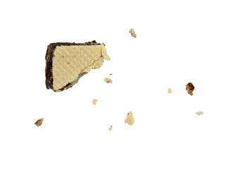 Crumbs of wafer with particle isolated