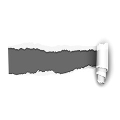 Paper hole with torn edges design template. Royalty high-quality free stock image of elongated torn...