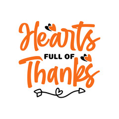 Hearts Full Of Thanks SVG