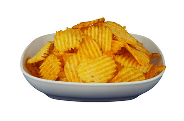 potato chips in a bowl