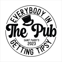 everybody in the pub saint paddy's 2023 getting tipsy