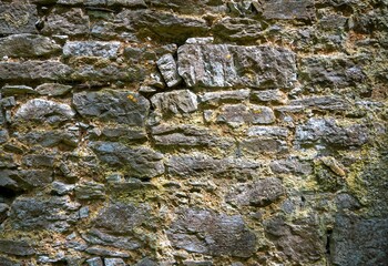 Stone wall pattern, natural stone texture, ground pavement background