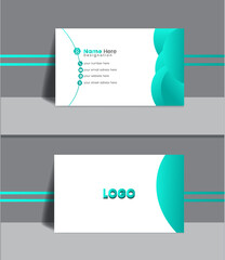 Double sided modern business card design
