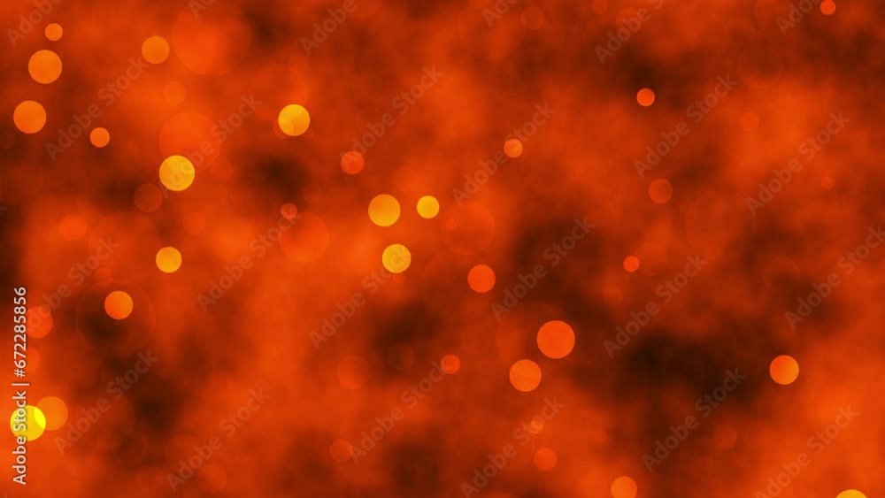 Poster seamless loop circle bokeh lights background. defocused of light leak flares. abstract mesh backgrou