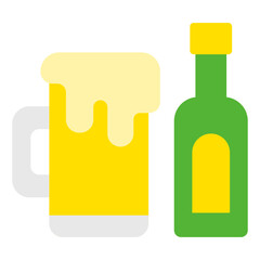 bottle and drink color