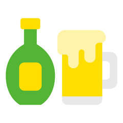 bottle and drink color