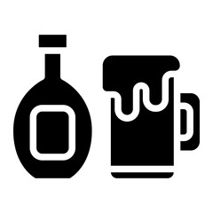 bottle and drink glyph