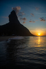 Por do sol na praia da concei&ccedil;&atilde;o, Fernando de noronha