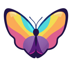 butterfly on white background