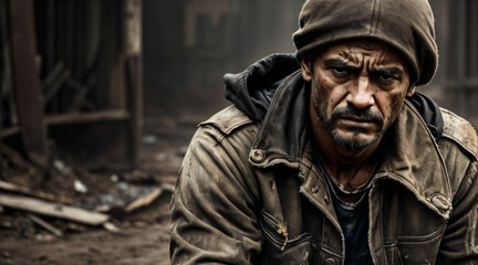 El Rostro de la Desesperanza: Hombre Sin Refugio