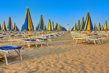 Long beach in Italy - Lido di Jesolo