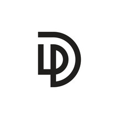 Fototapeta premium DD D monogram letter initial logo design