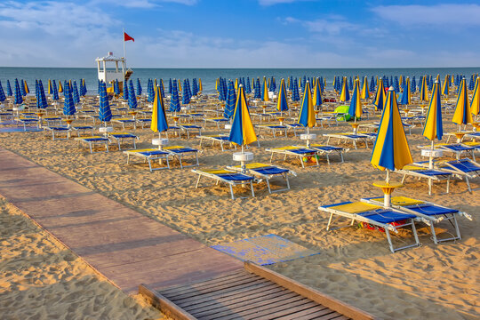 Long beach in Italy - Lido di Jesolo