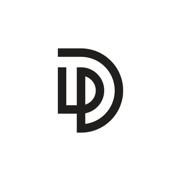DD D monogram letter initial logo design