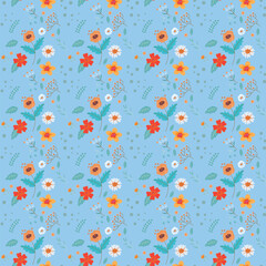Abstract flower pattern background. Vector illustration.