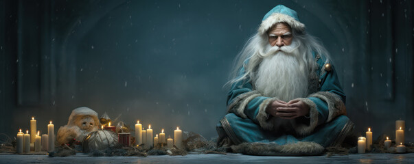 Enchanted Winter Evening with a Majestic Wizard 