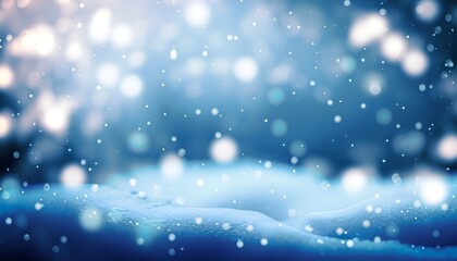 Christmas background with blur snow background.