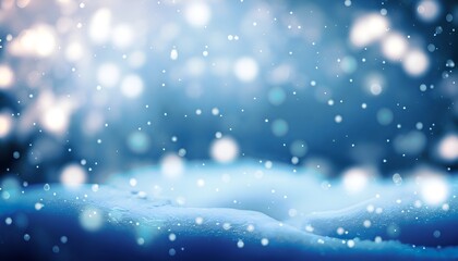 Obraz premium Christmas background with blur snow background.