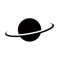 planet with ring icon saturn symbol global logo space svg vector png © Steven