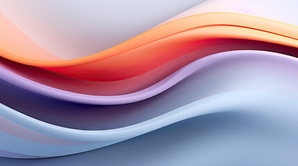  an abstract background with a wavy design in blue, orange, and pink.  generative ai