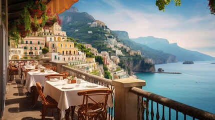 Beautiful view of Amalfi Coast, Italy
