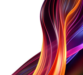 Abstract painting with neon light transparent PNG