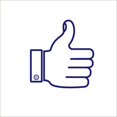 Like vector icon line symbol.