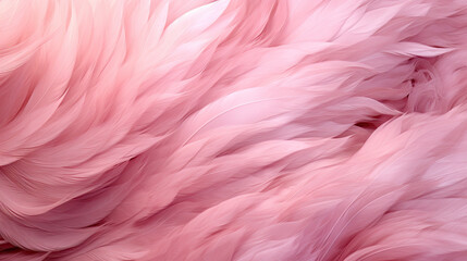  a close up of a pink bird's feathers texture.  generative ai