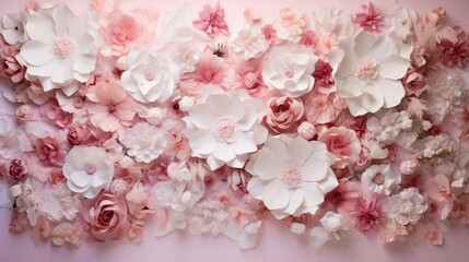 pink blossoms generated by AI