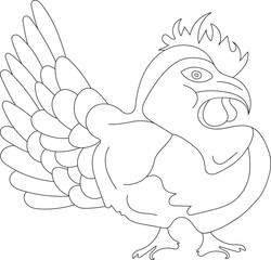 Kid's animal coloring page