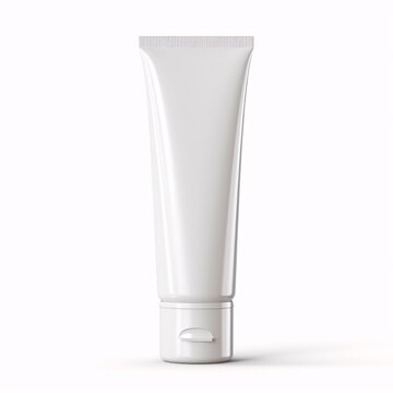 recommend clip art: Blank White cosmetic tube pack Of Cream Or Gel. Ready for your package design. isolated on white background - realistic photo image - with clip path