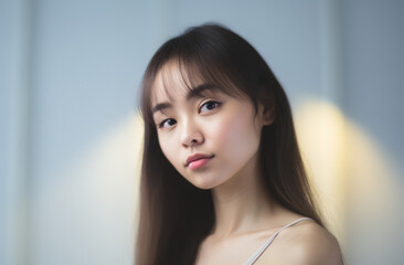 Naklejka premium Portrait of a confident Korean woman