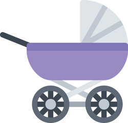 design vector image icons baby carriage